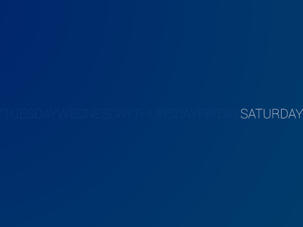 День недели суббота