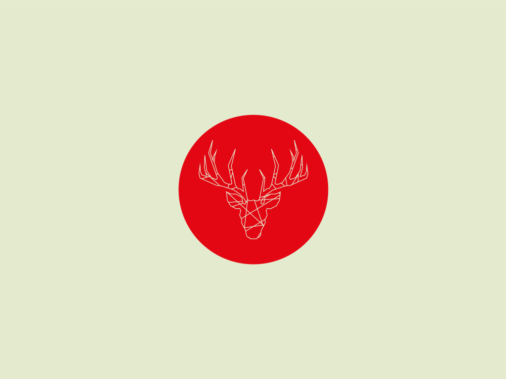 Олень на флаге Японии