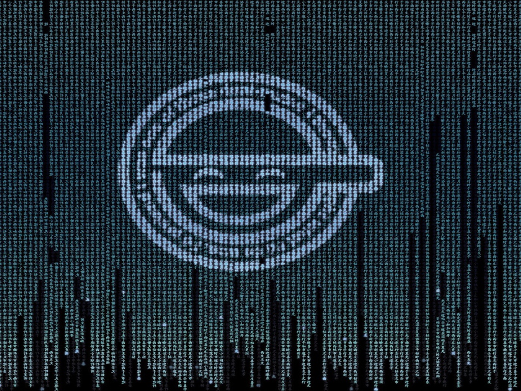 Цифровой фон, аниме Призрак в доспехах