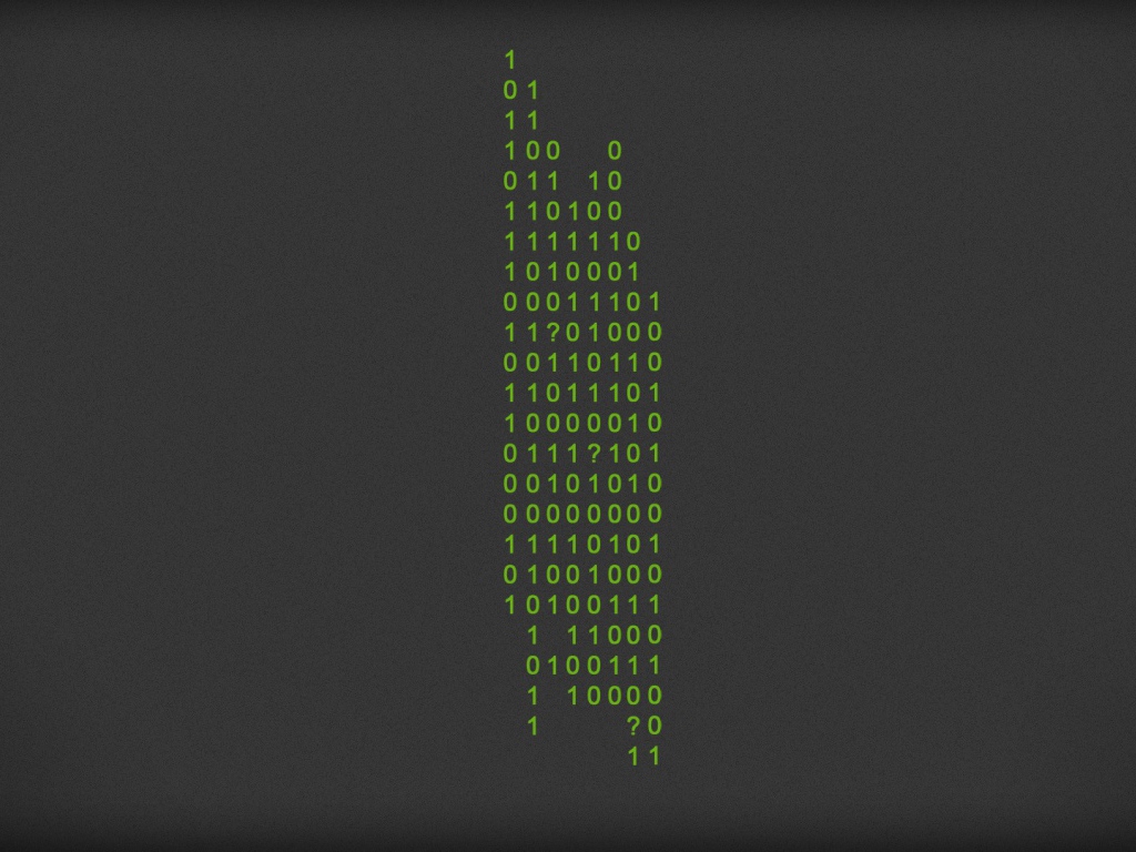 Цифровой орнамент на сером фоне