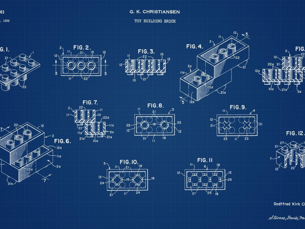Чертеж фигурок ЛЕГО