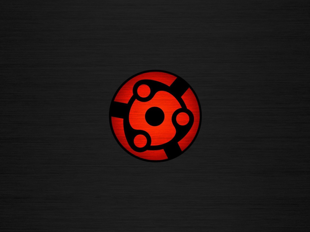 Глаз Шаринган аниме, серый фон