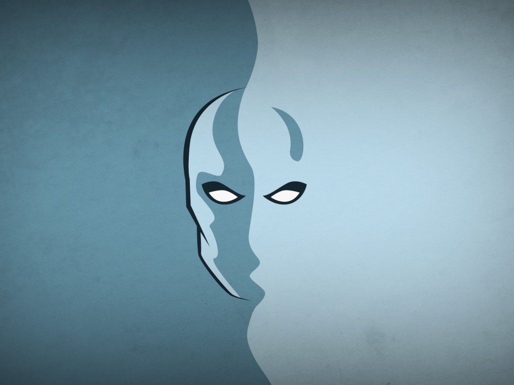 Лицо Серебряного Сёрфера, серый фон