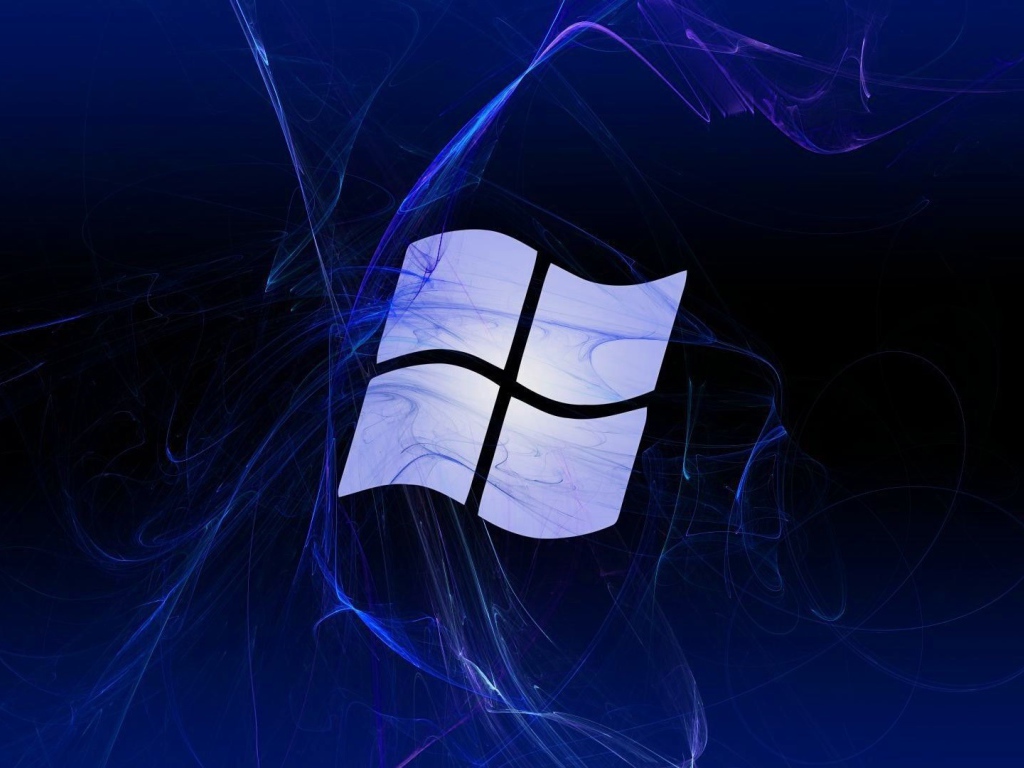 Флаг Windows, синий фон