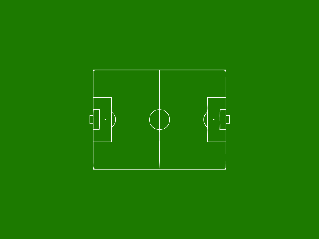 Футбольное поле, зеленый фон