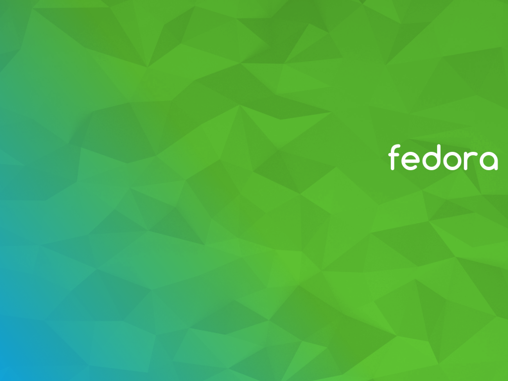 Зеленый фон Fedora