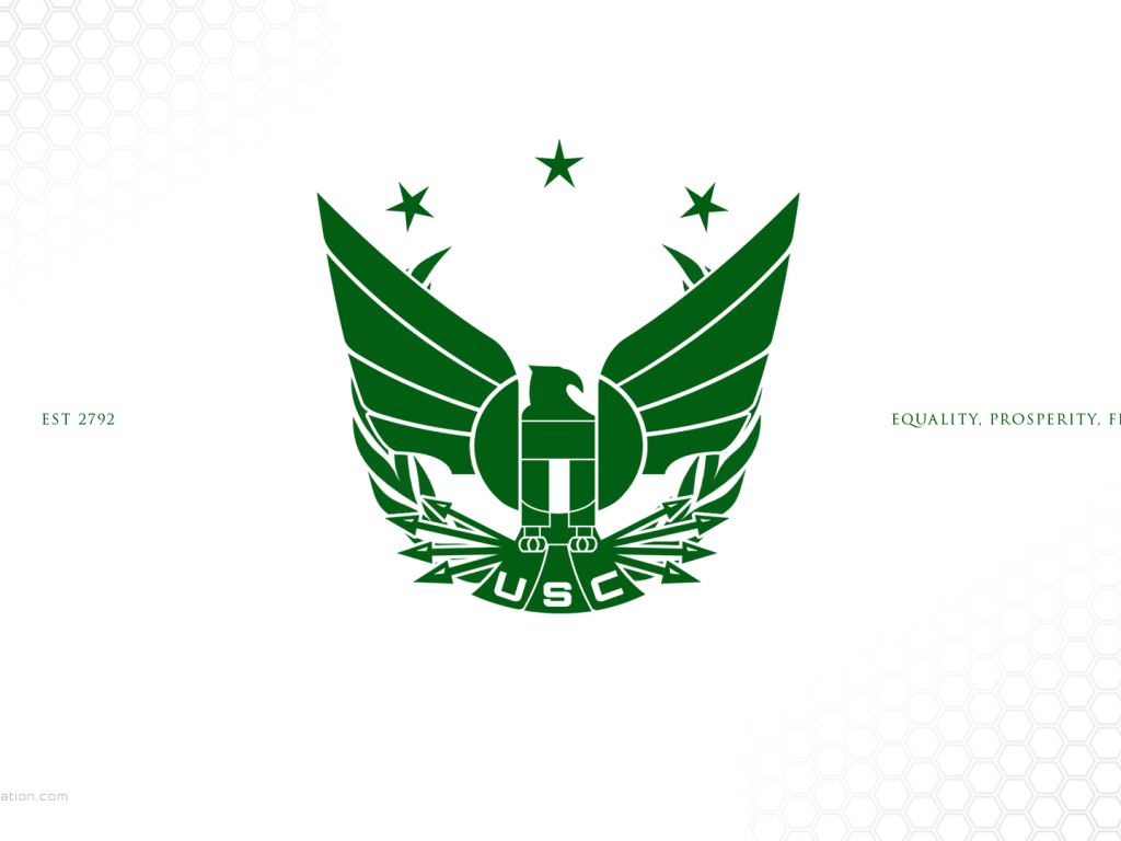 Зеленый логотип Объединенной Космической Федерации