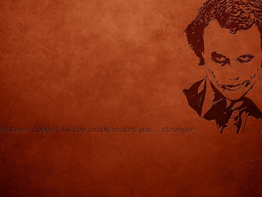 Джокер, красный фон, надпись