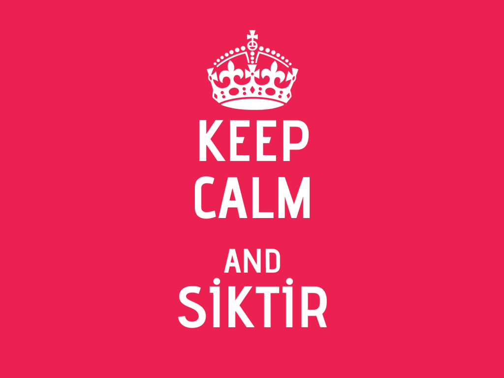 Сохраняйте спокойствие и идите прочь, розовый фон