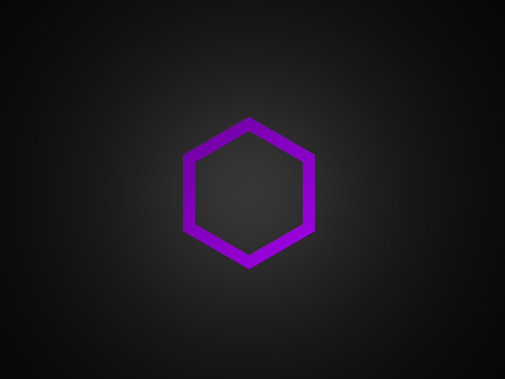 Сиреневый шестиугольник на сером фоне