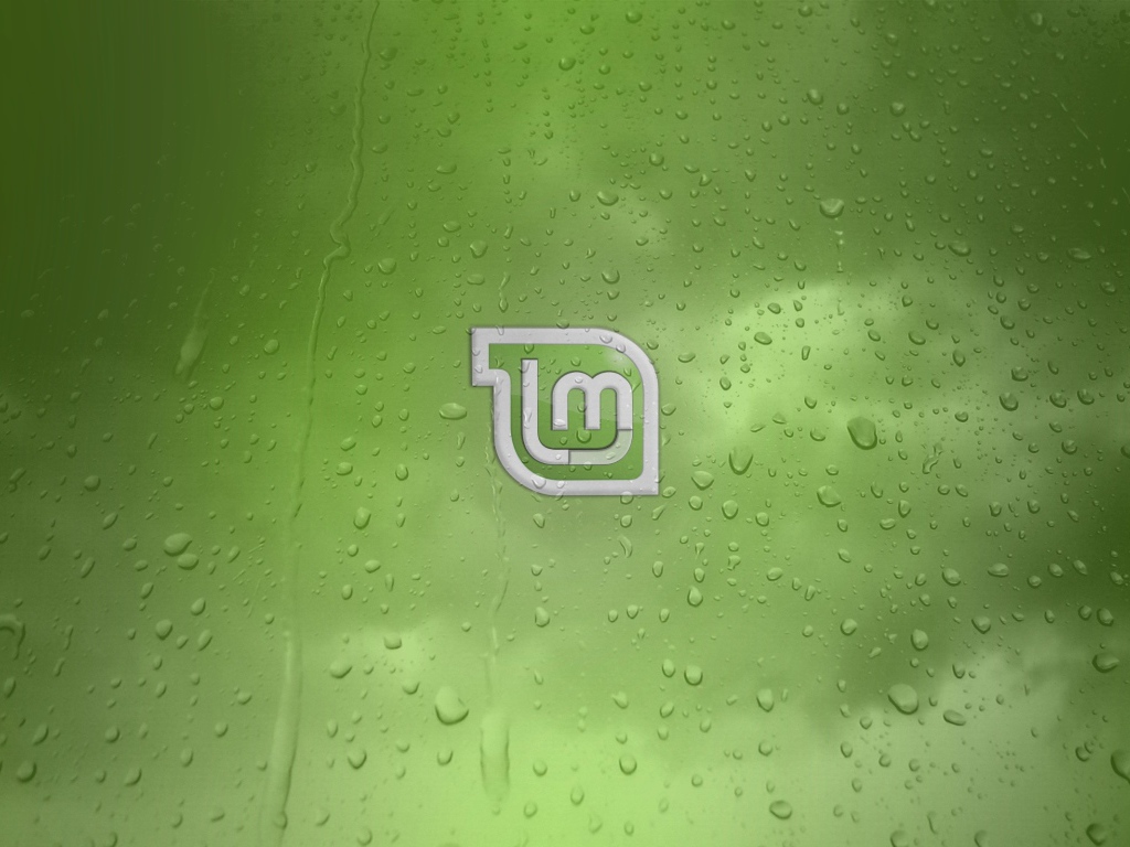 Зеленый фон Linux Mint