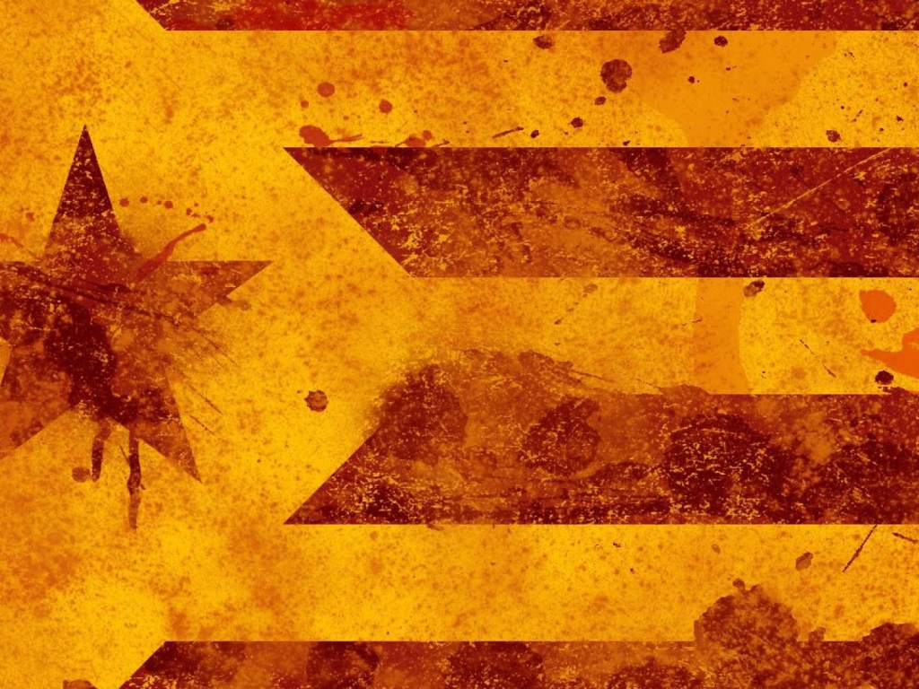 Вариант флага Каталонии