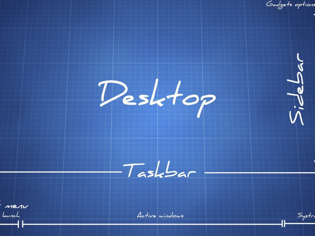 Чертеж рабочего стола