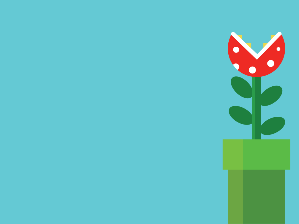 Хищный цветок, игра Super Mario Bros