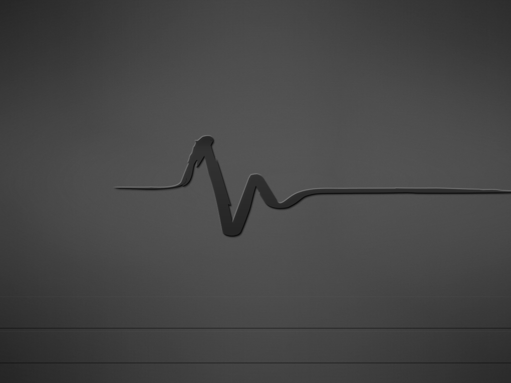 Пульс, серый фон