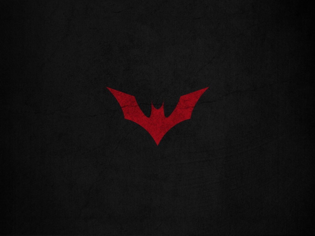 Красная летучая мышь, черный фон