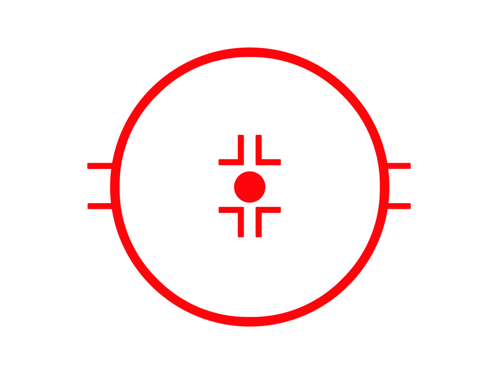 Красная мишень на белом фоне