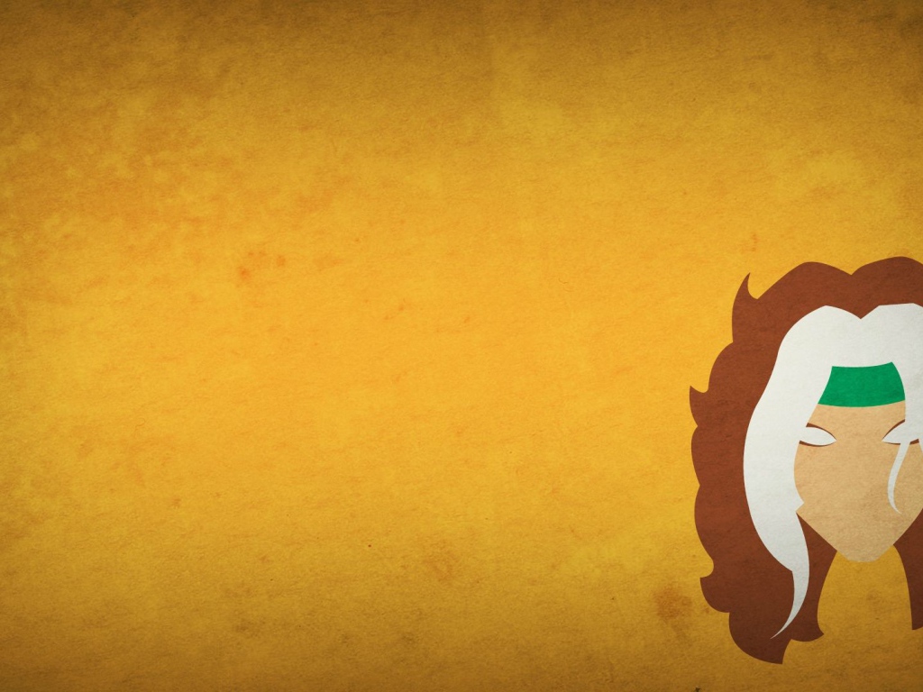 Руж из комикса, оранжевый фон