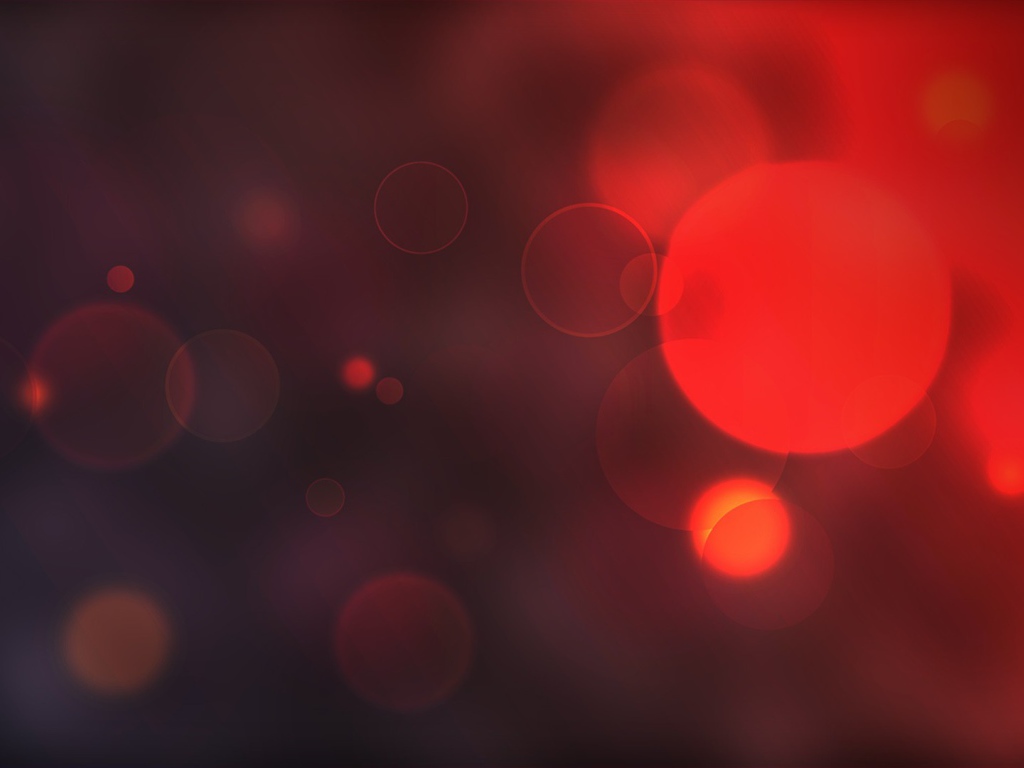 Круглые блики, красный фон