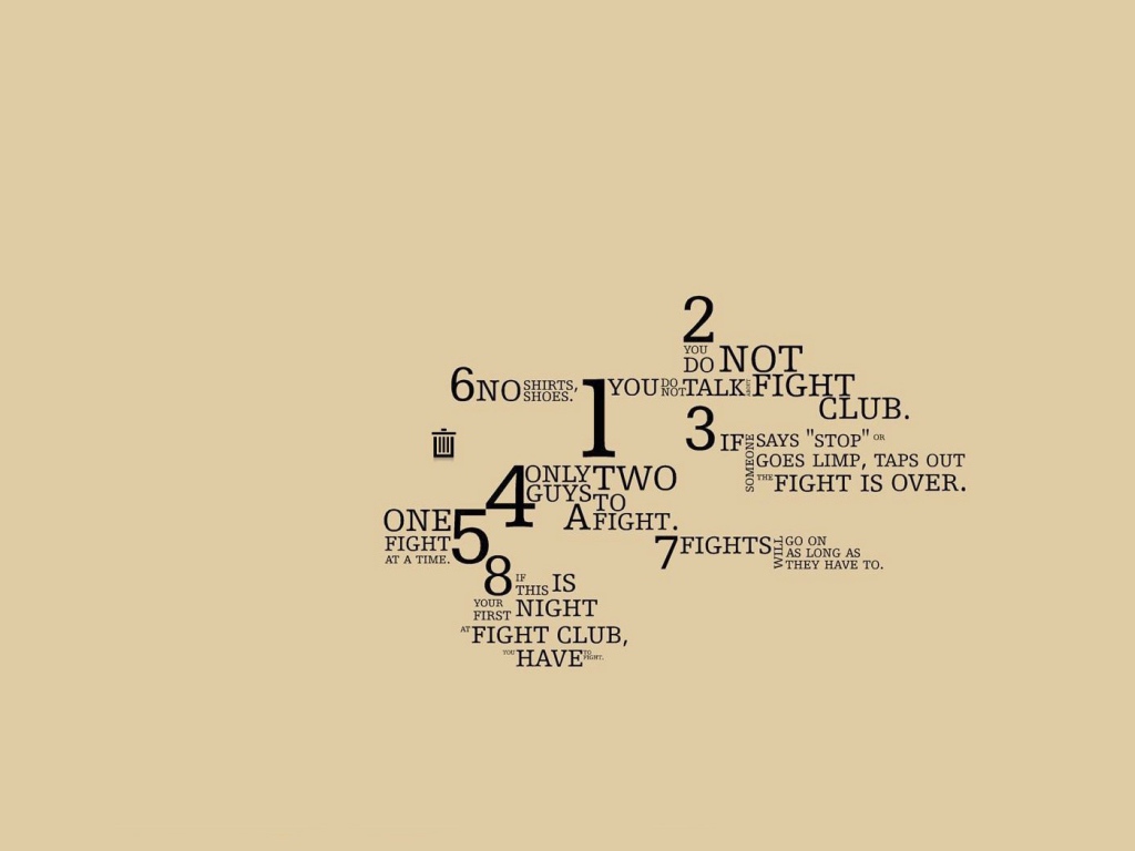 Правила Бойцовского клуба, светлый фон