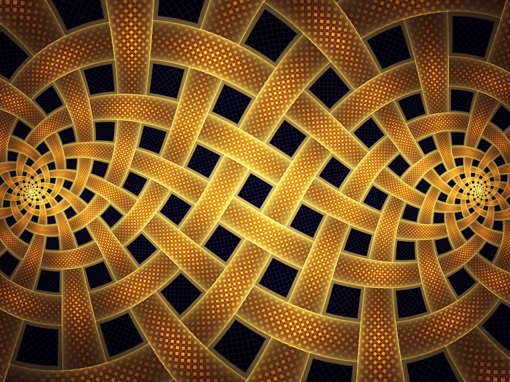 Спирали и фракталы, фон