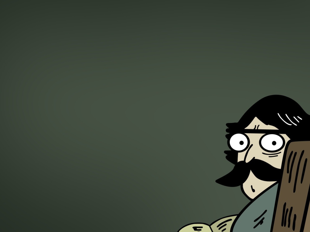 Удивленный папа, темный фон