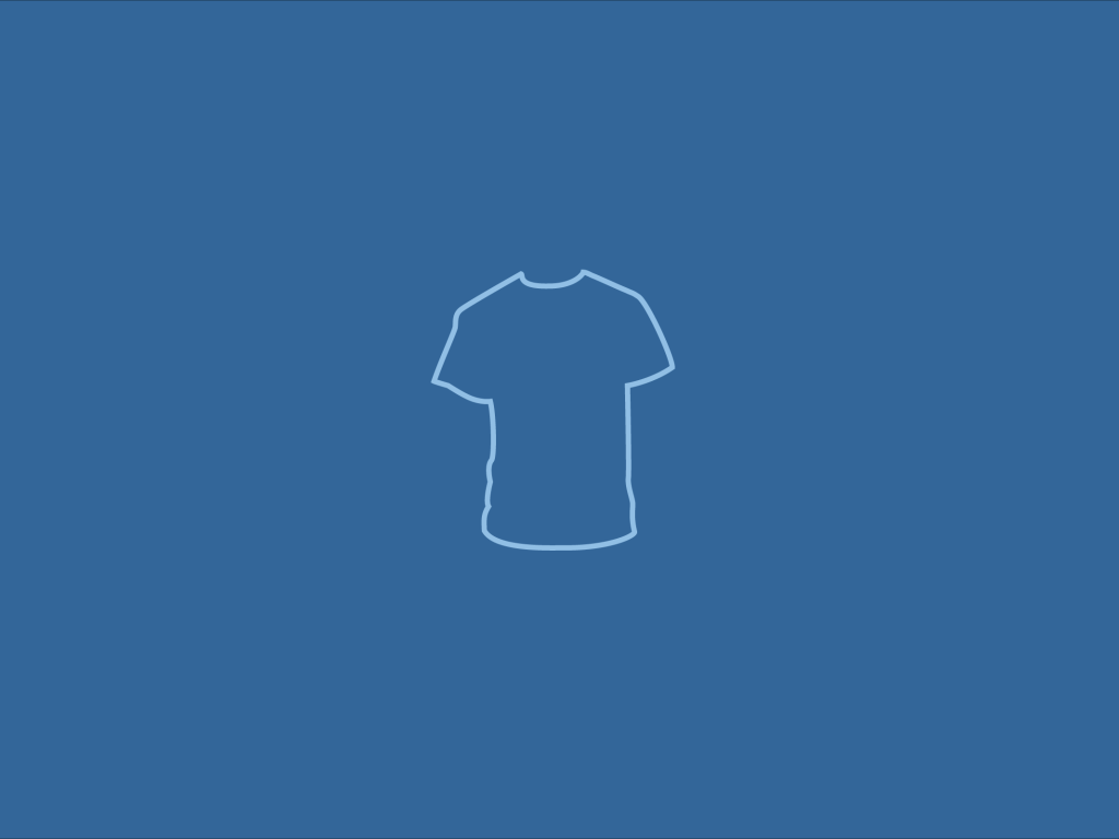 Футболка, голубой фон