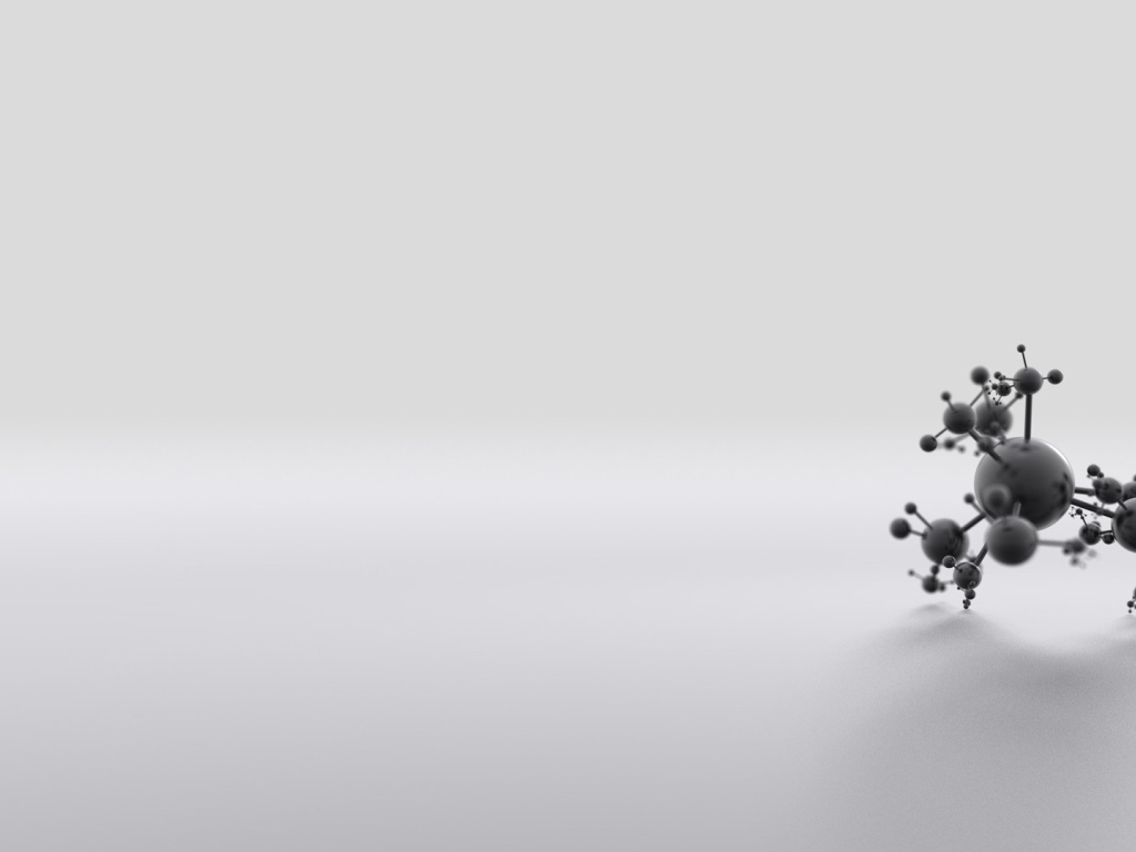 Черная модель химического элемента, серый фон