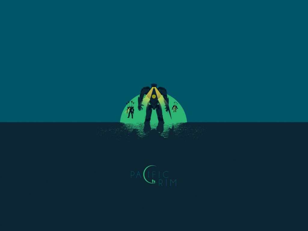 Фильм Тихоокеанский рубеж, синий фон