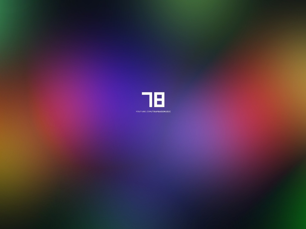 Цифра 78 на радужном фоне