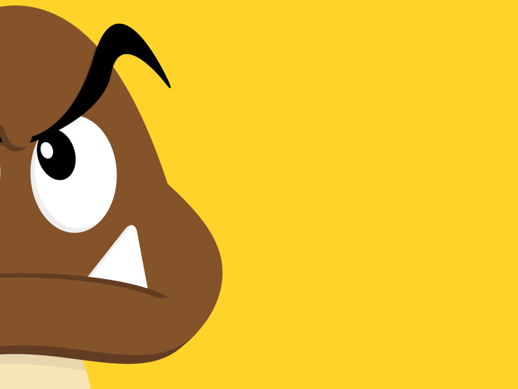 Желтый фон, игра Super Mario Bros