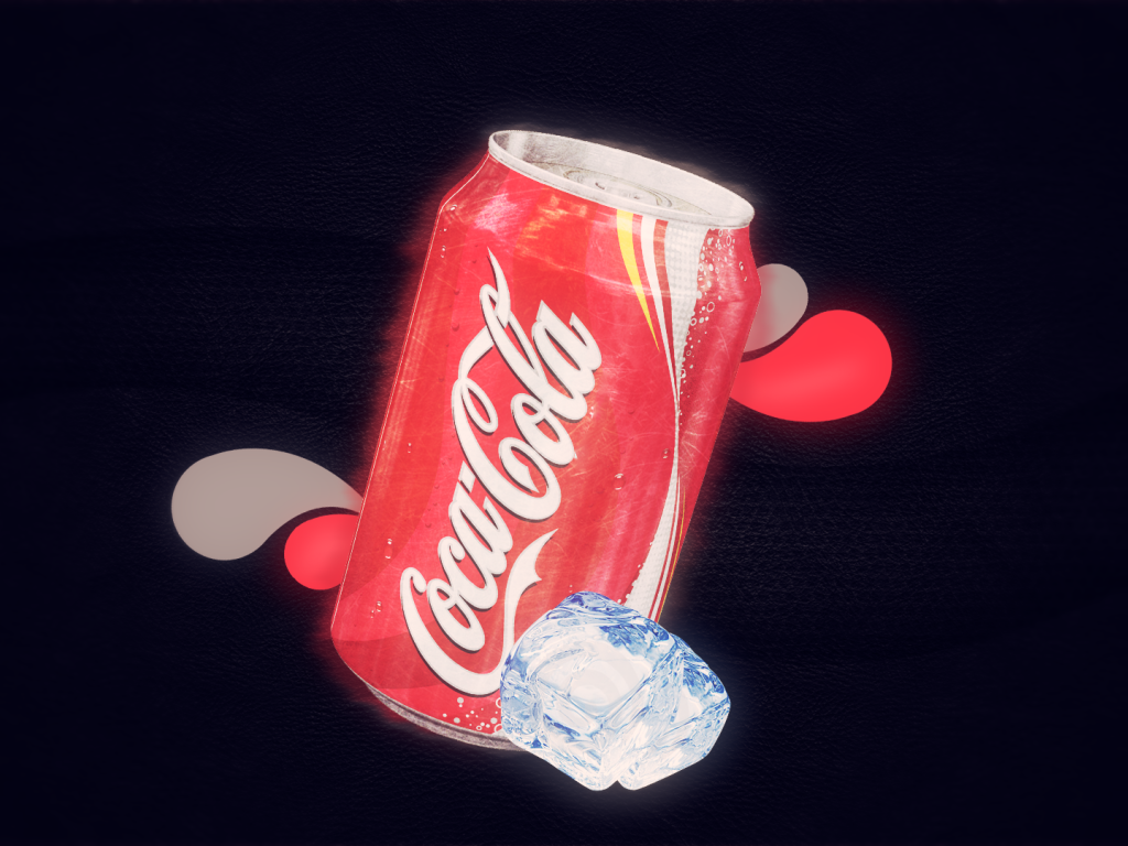 Банка холодной Кока-Колы