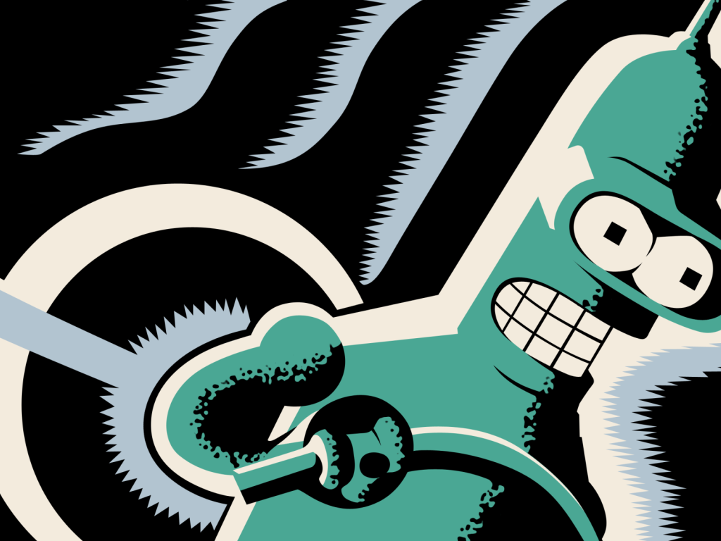 Бендер под действием электричества, Футурама