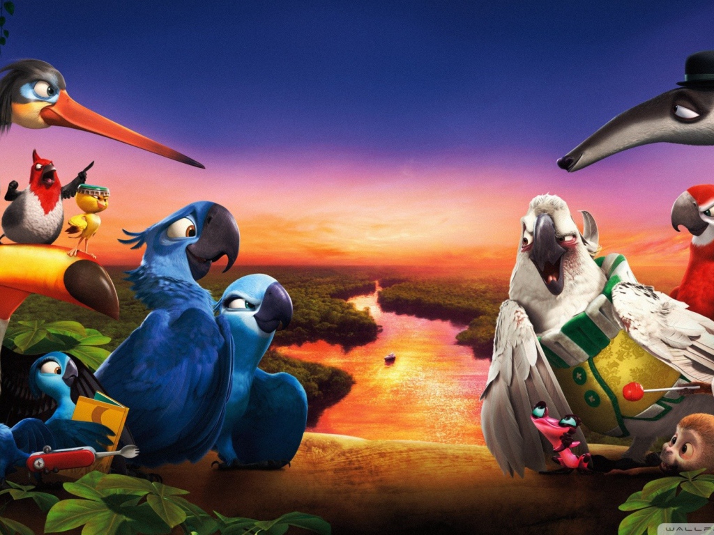 Птицы из мультфильма