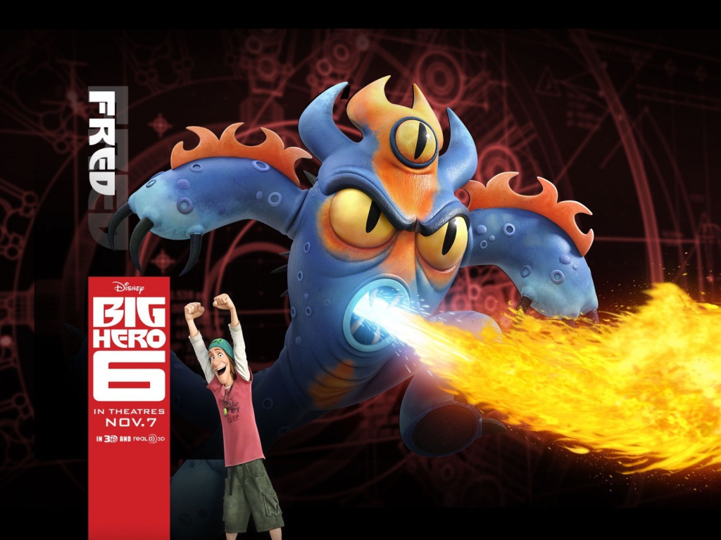 Огненный Фред, мультфильм Город героев