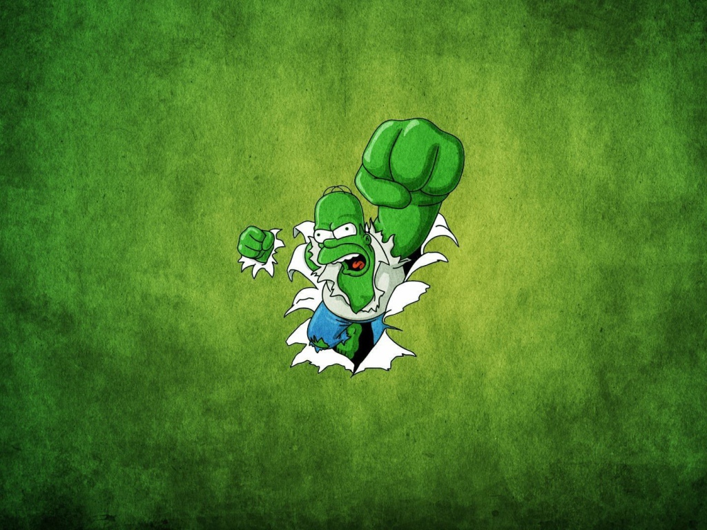 Гомер Симпсон в роли Халка