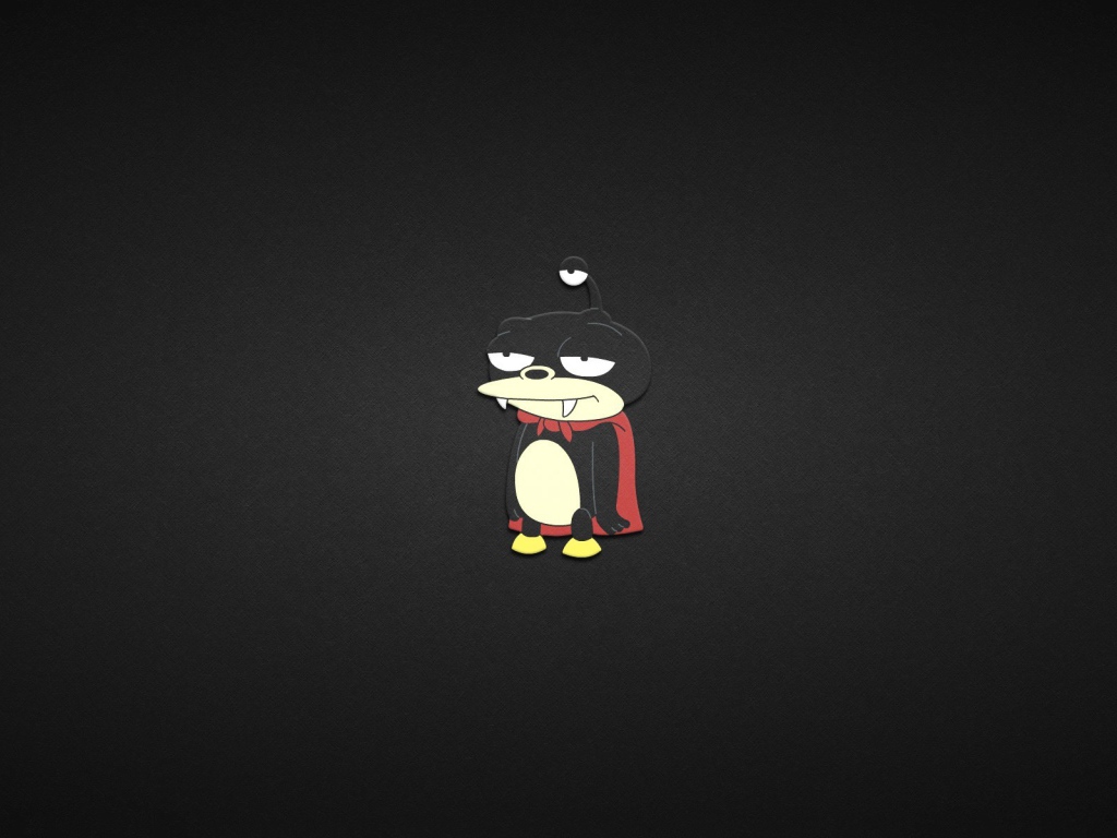 Ниблер на черном фоне, Футурама