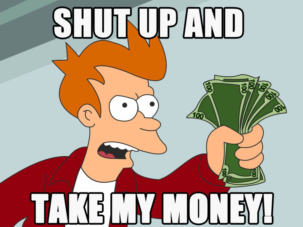 Заткнитесь и возьмите мои деньги, Футурама