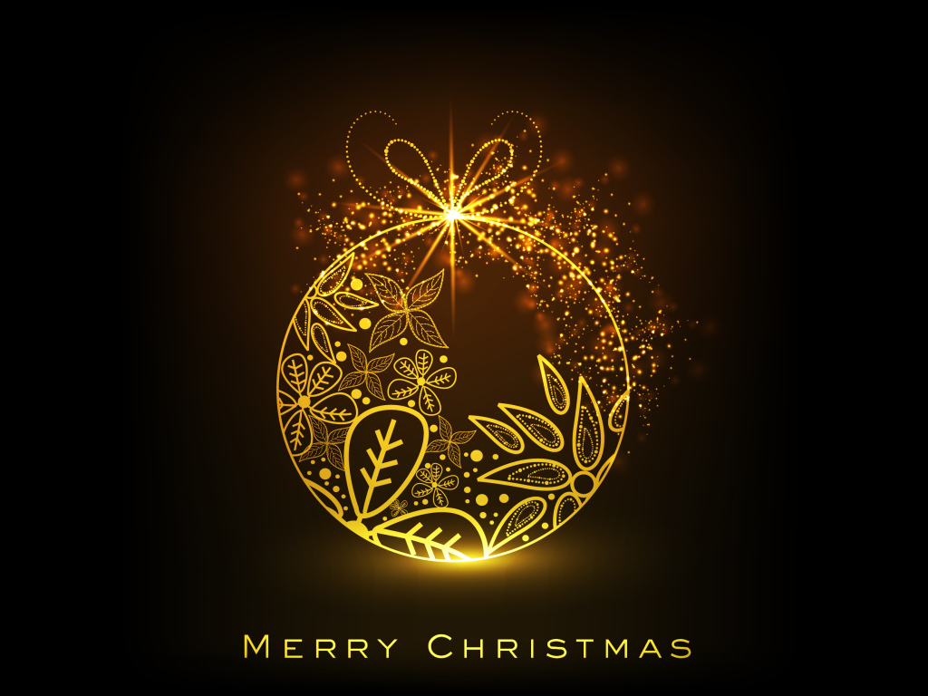 Игрушка и поздравление с Рождеством