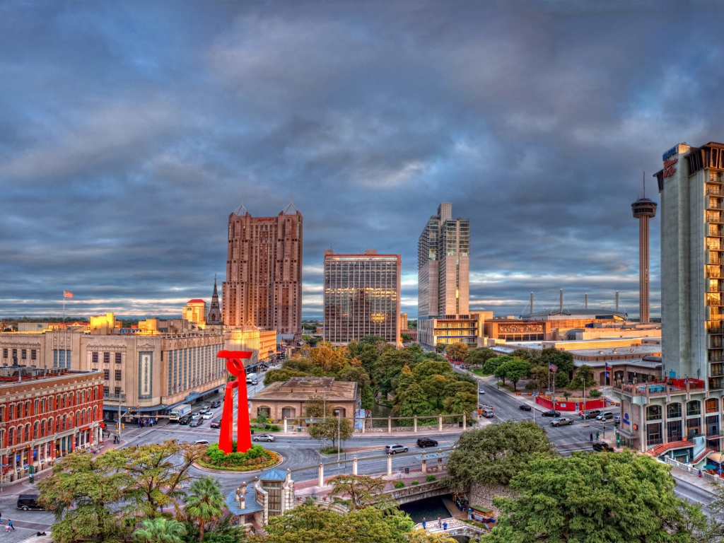 Центр города, HDR фото