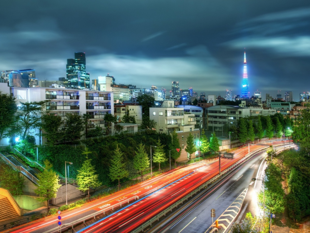 Вечерний пригород Токио