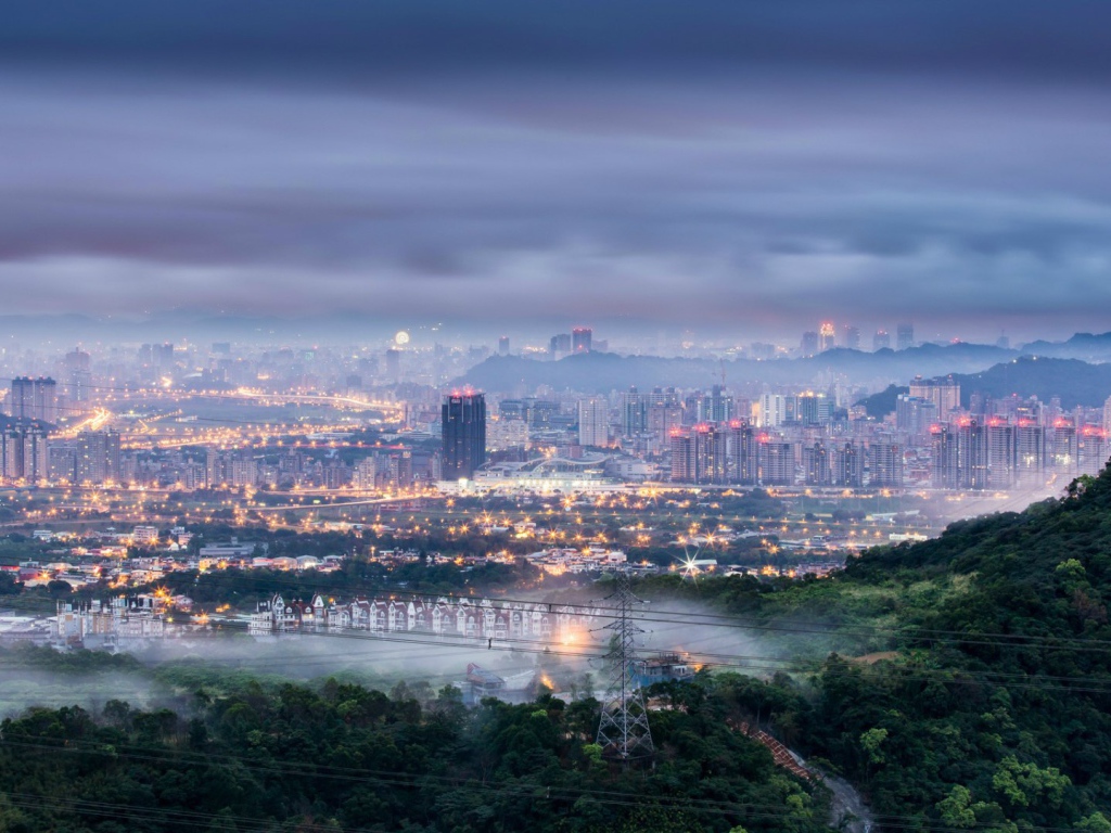 Туманный Тайбей на Тайване