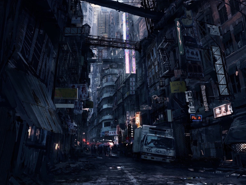 Трущобы в китайском городе