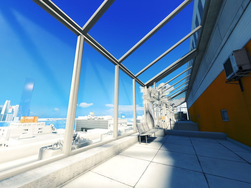 Солнечная терраса в большом городе