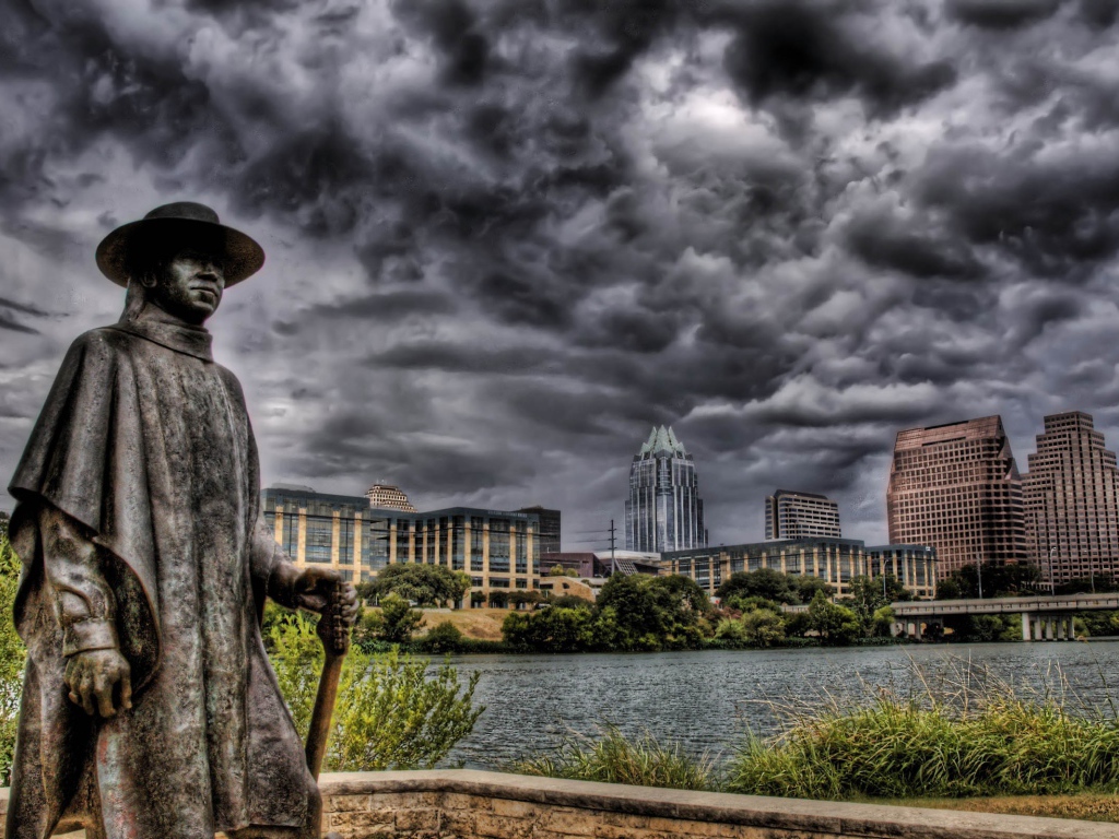 Памятник в городе Остин, Техас