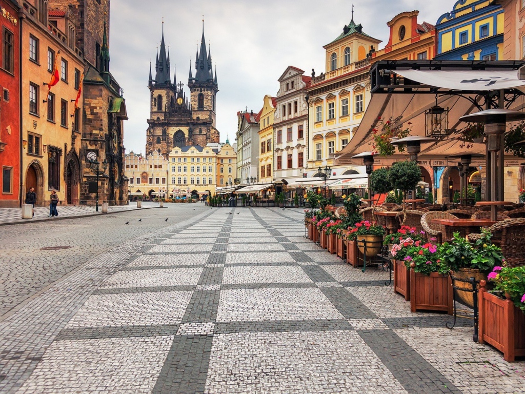Городская площадь в Праге, Чехия