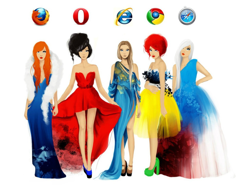 Если бы браузеры были девушками