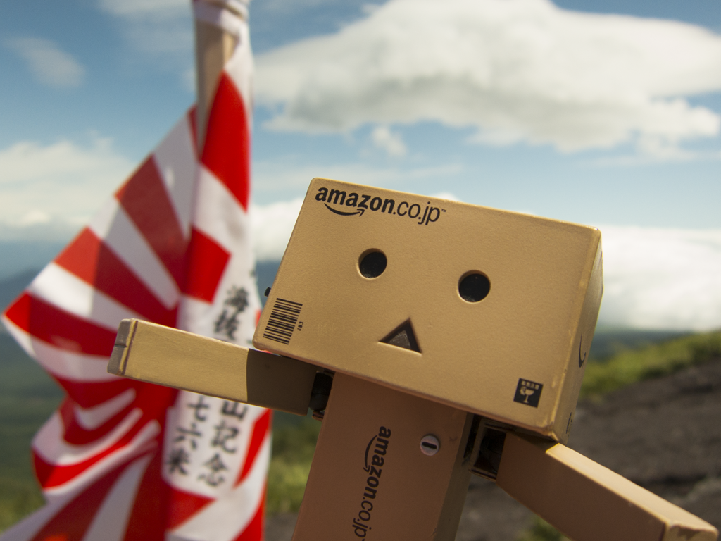 Дандо на фоне японского флага