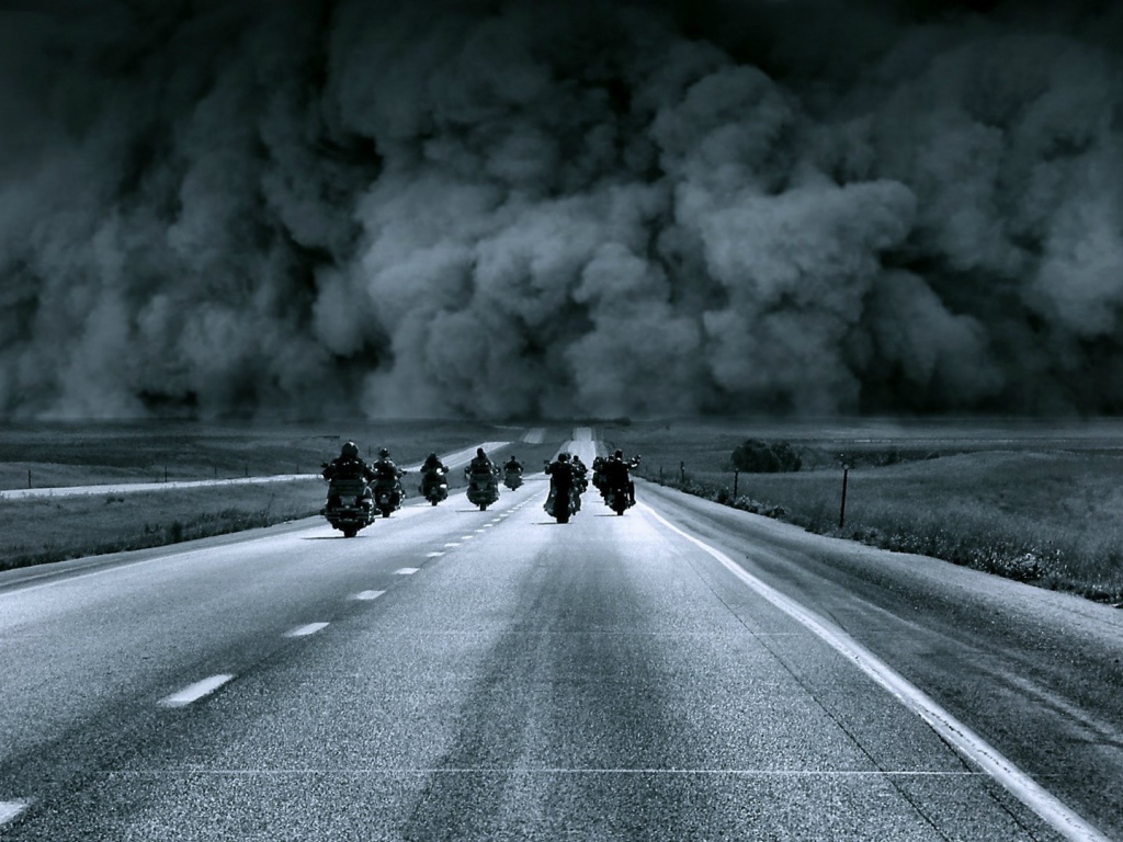 Побег от извержения вулкана