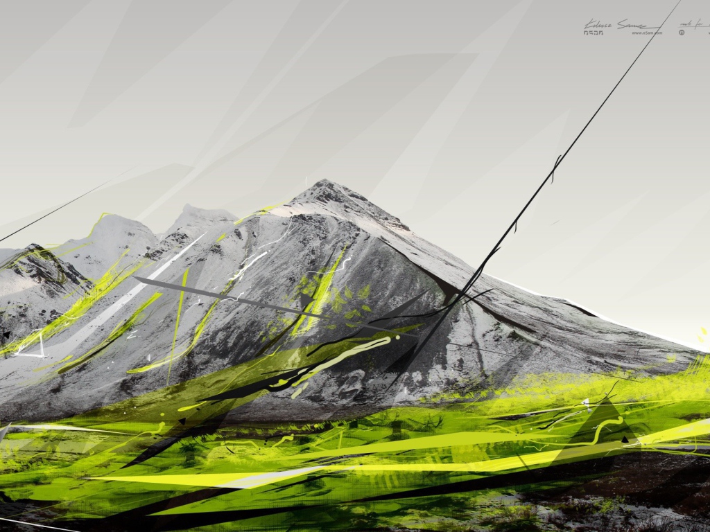 Серые и зеленые горы